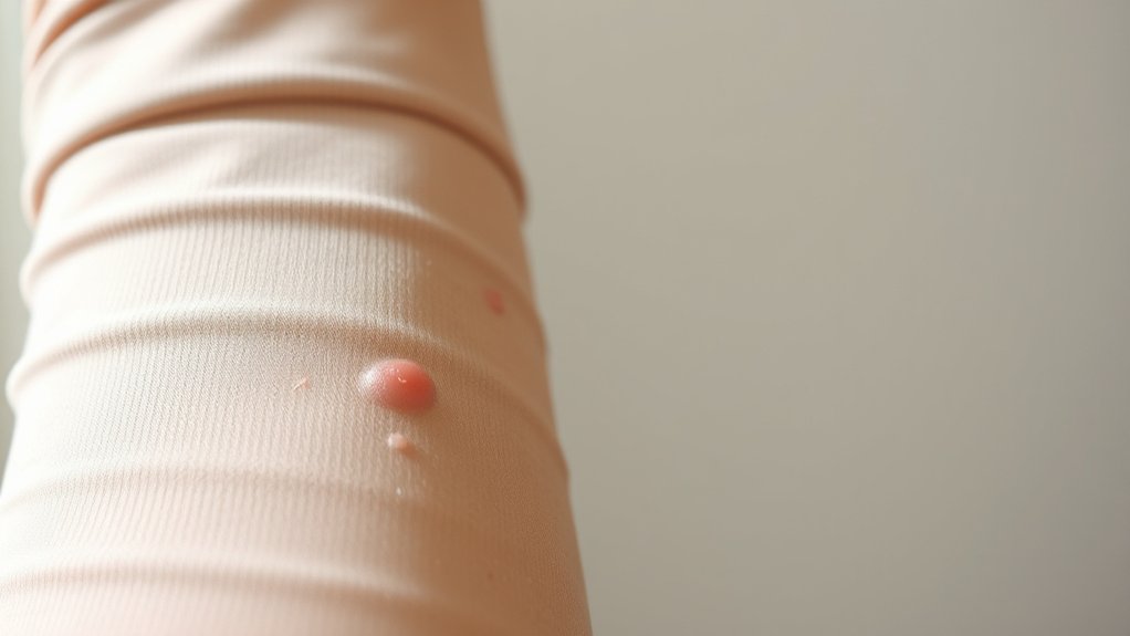 chemical residues cause skin irritation