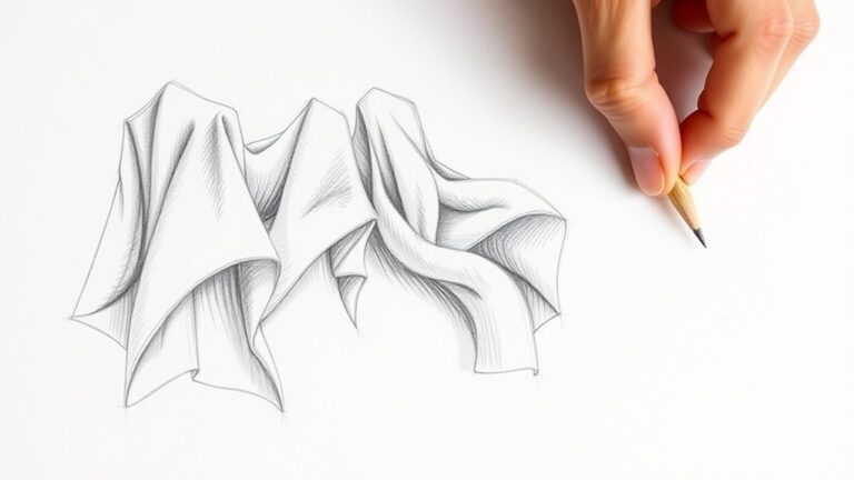 drawing textured fabric