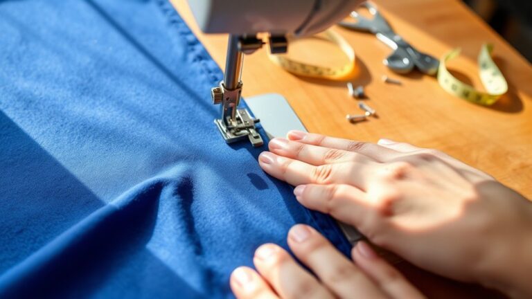 sewing two fabrics together
