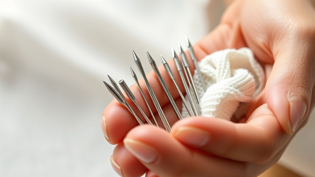 special needles protect knit fabrics