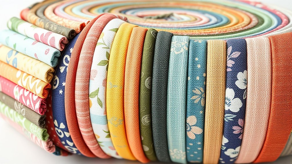 variety of fabric strips
